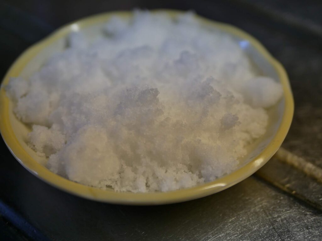 塩はらっきょうの重さの１０％分